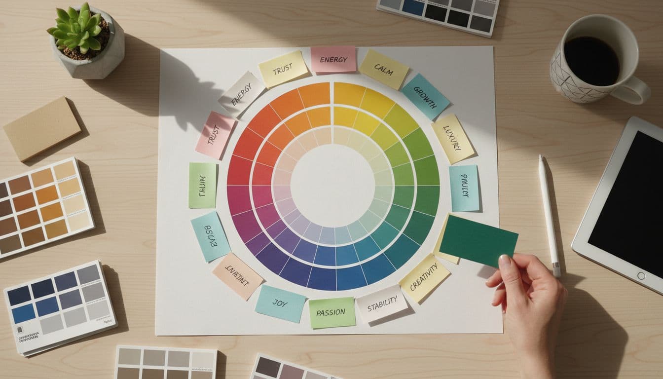 Color Wheel with Emotional Associations