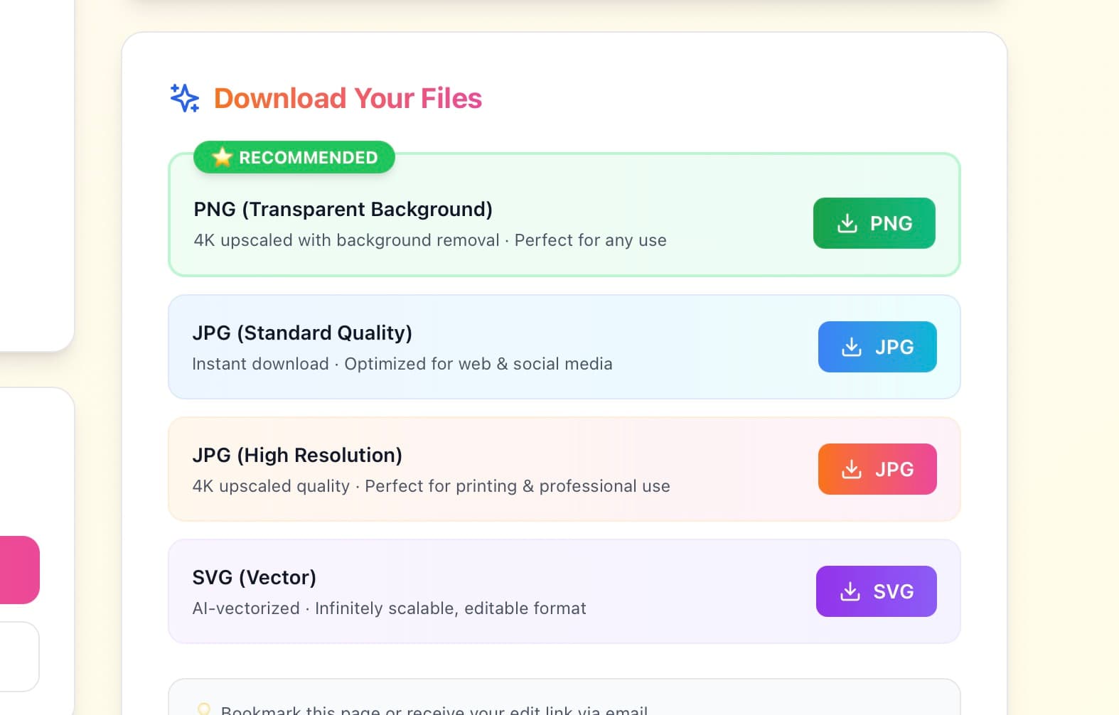 Step 4: Download All Formats