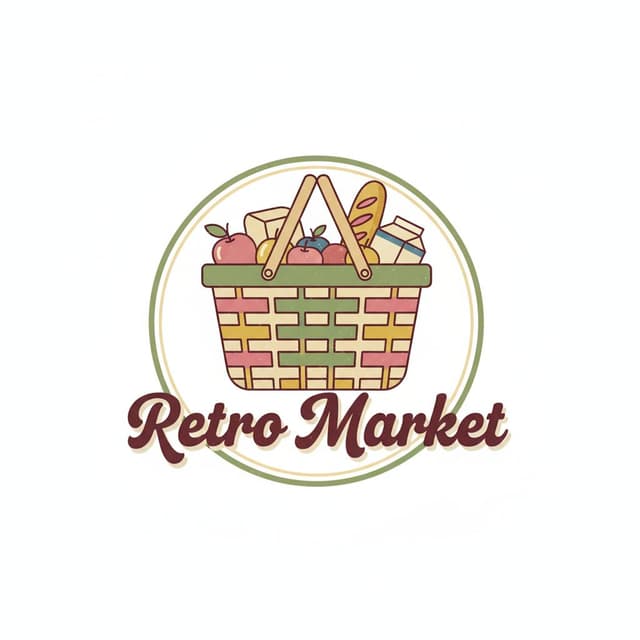 Vintage ecommerce logo style