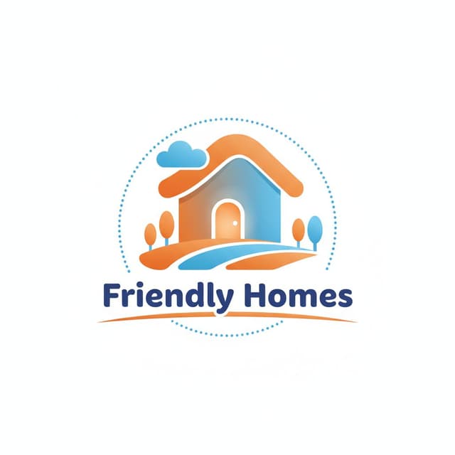 Friendly real estate logo style