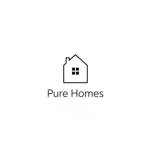 Minimalist real estate logo style