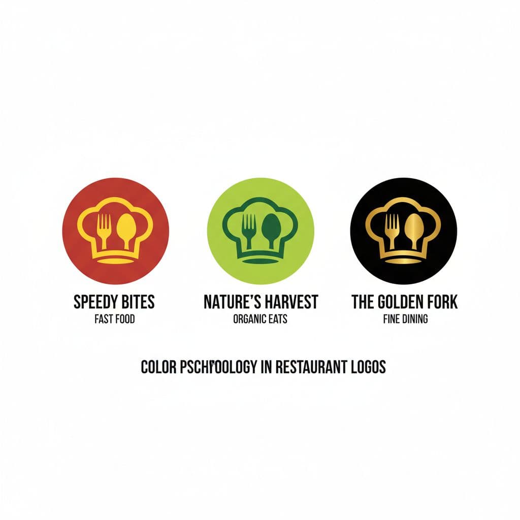 Color Psychology for Food restaurant logo example