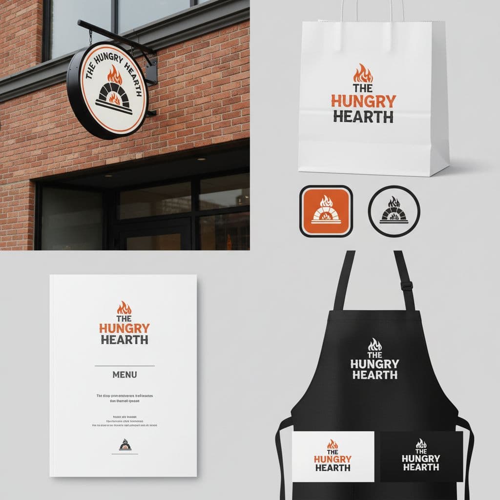 Works Across Every Touchpoint restaurant logo example