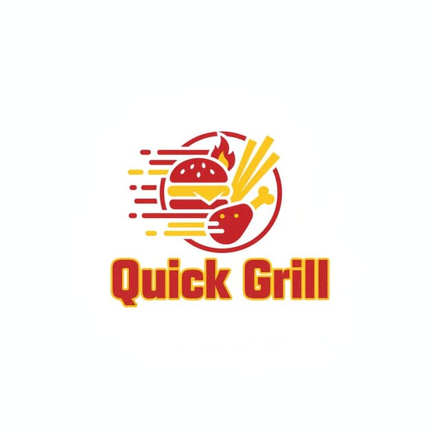 Bold Fast Casual restaurant logo style
