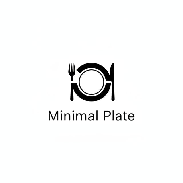 Modern Minimal restaurant logo style