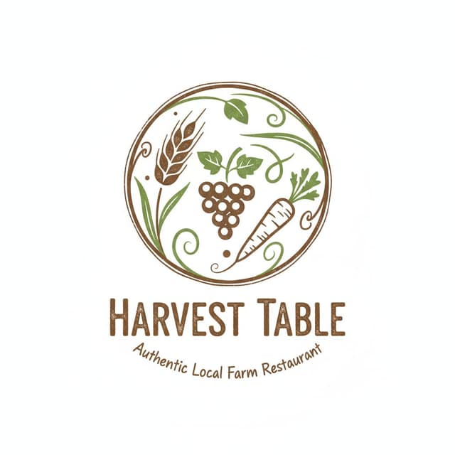 Rustic & Artisan restaurant logo style