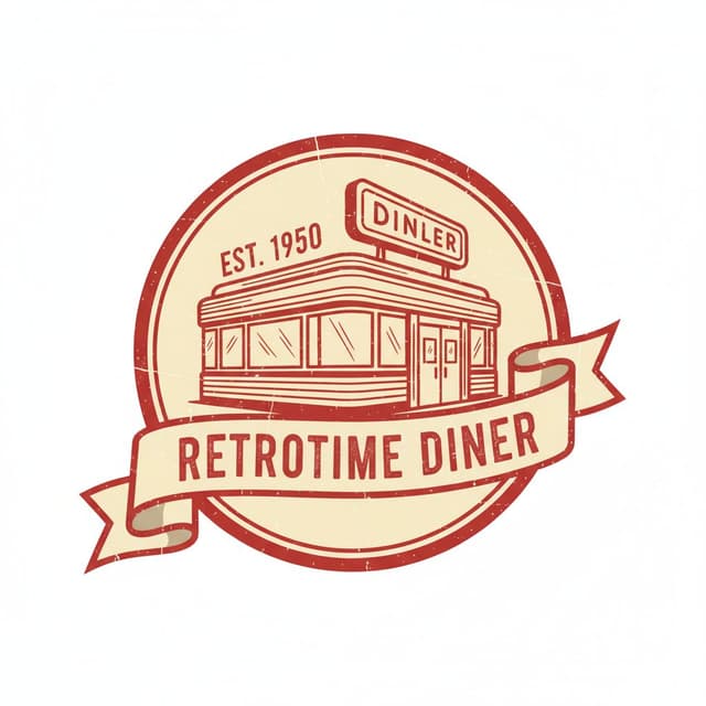 Vintage & Retro restaurant logo style