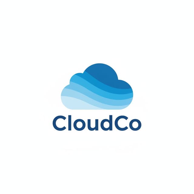 Cloud SaaS logo created with SaaS logo generator