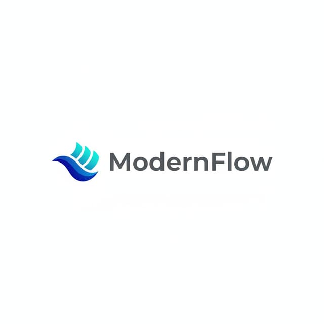 Modern SaaS logo style