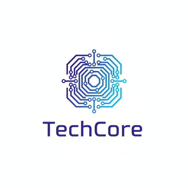 Tech style SaaS logo