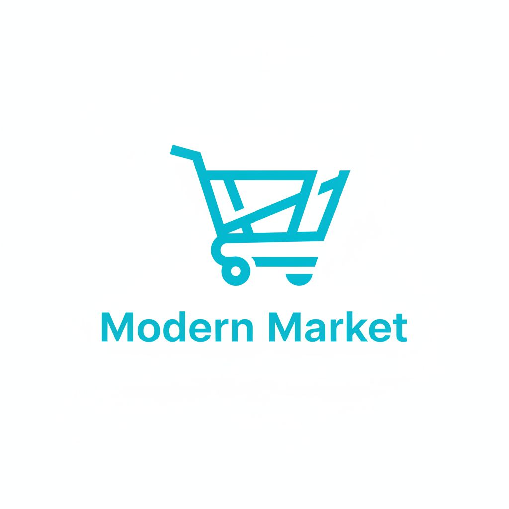 Modern style e-commerce logo