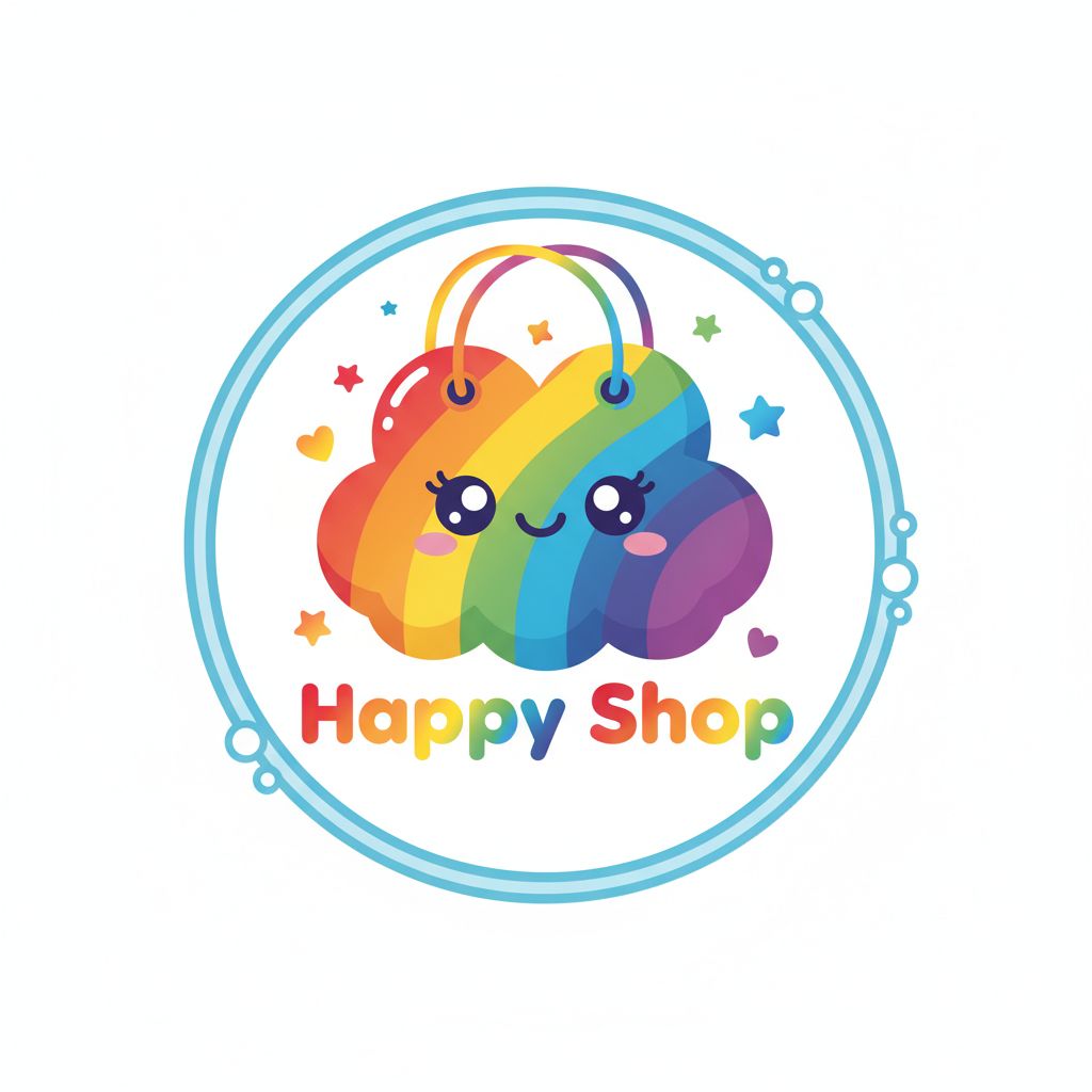 Playful style e-commerce logo